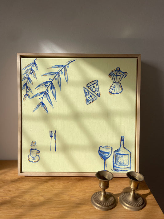 A little slice of Italy - Soul Notes Hand Painted Art (custom piece)